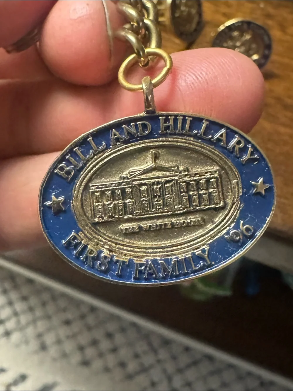Presidential Memorabilia Clinton Money Clip 2 Cufflinks Lapel Pin And Key Chain